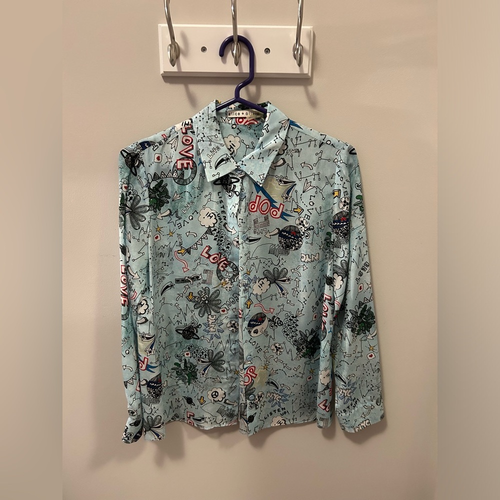 Alice + Olivia printed top